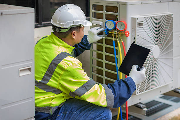 Professional Hvac Maintenance technician working in Churchville, MD